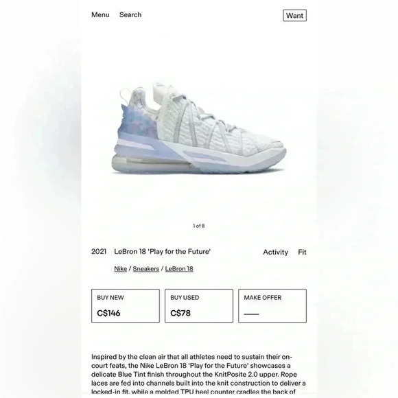 Nike LeBron  18. Clean condition - Picture 3 of 11